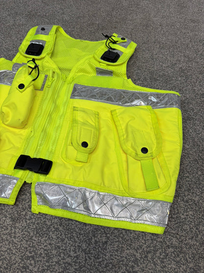 Ex Police Hi Vis Arktis Utility Vest Security Patrol Equipment Vest Marshall VGC - LARGE