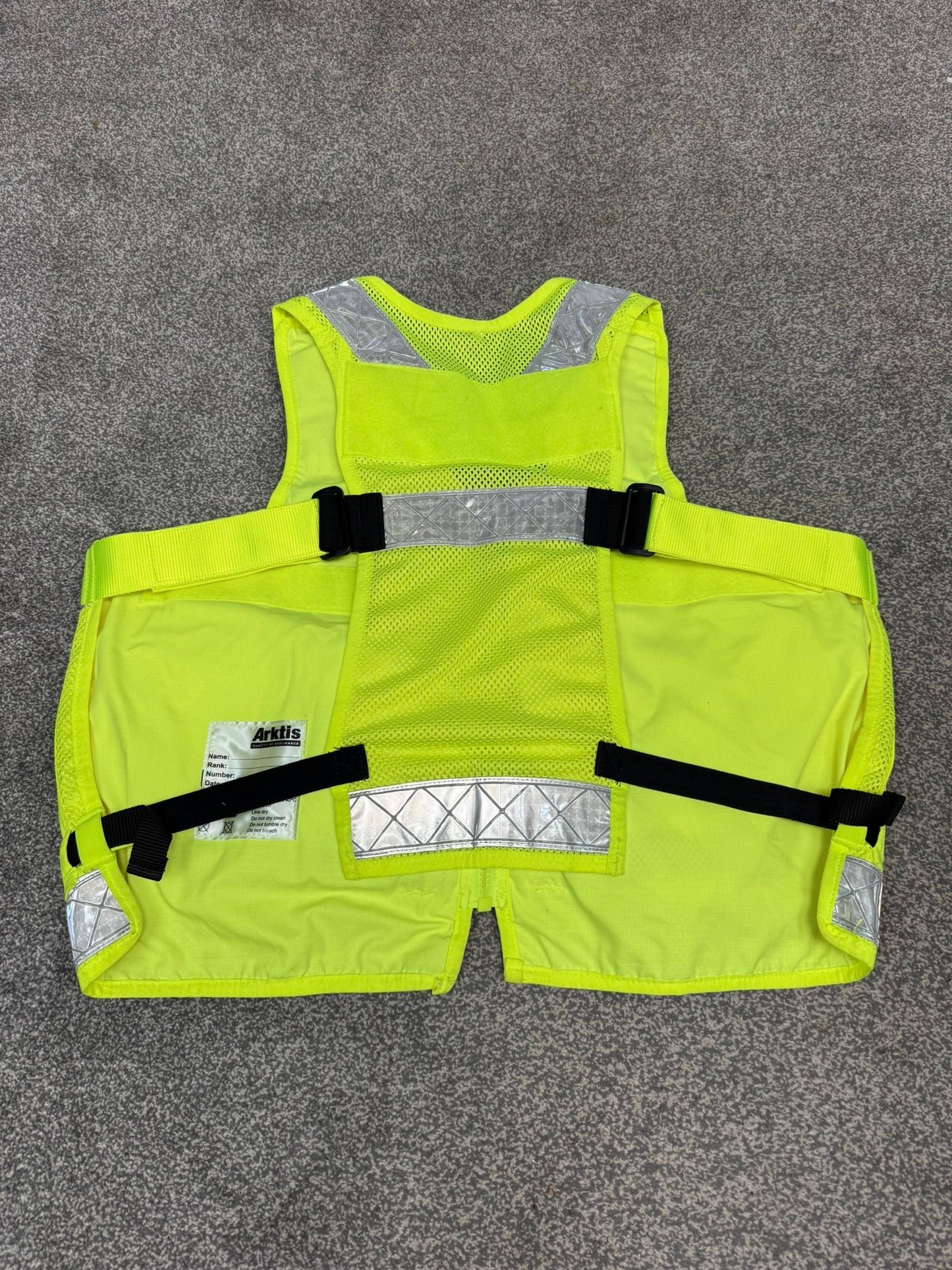 Ex Police Hi Vis Arktis Utility Vest Security Patrol Equipment Vest Marshall VGC - LARGE