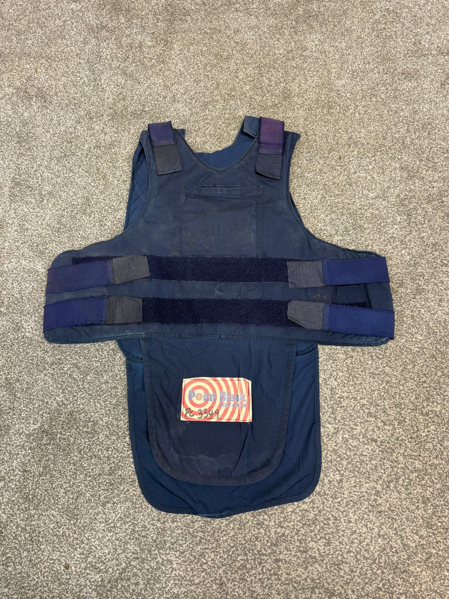 Ex Police Point Blank Kevlar Body Armour WITH Inserts Collector Display