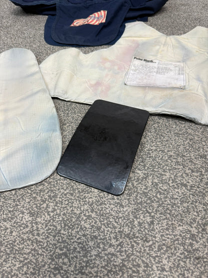 Ex Police Point Blank Kevlar Body Armour WITH Inserts Collector Display