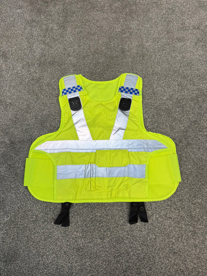 Mehler Ex Police Body Armour COVER Hi Vis Security Riding TV Film Uniform - LARGE
