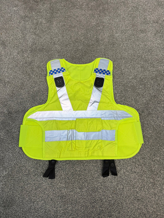 Mehler Ex Police Body Armour COVER Hi Vis Security Riding TV Film Uniform - LARGE