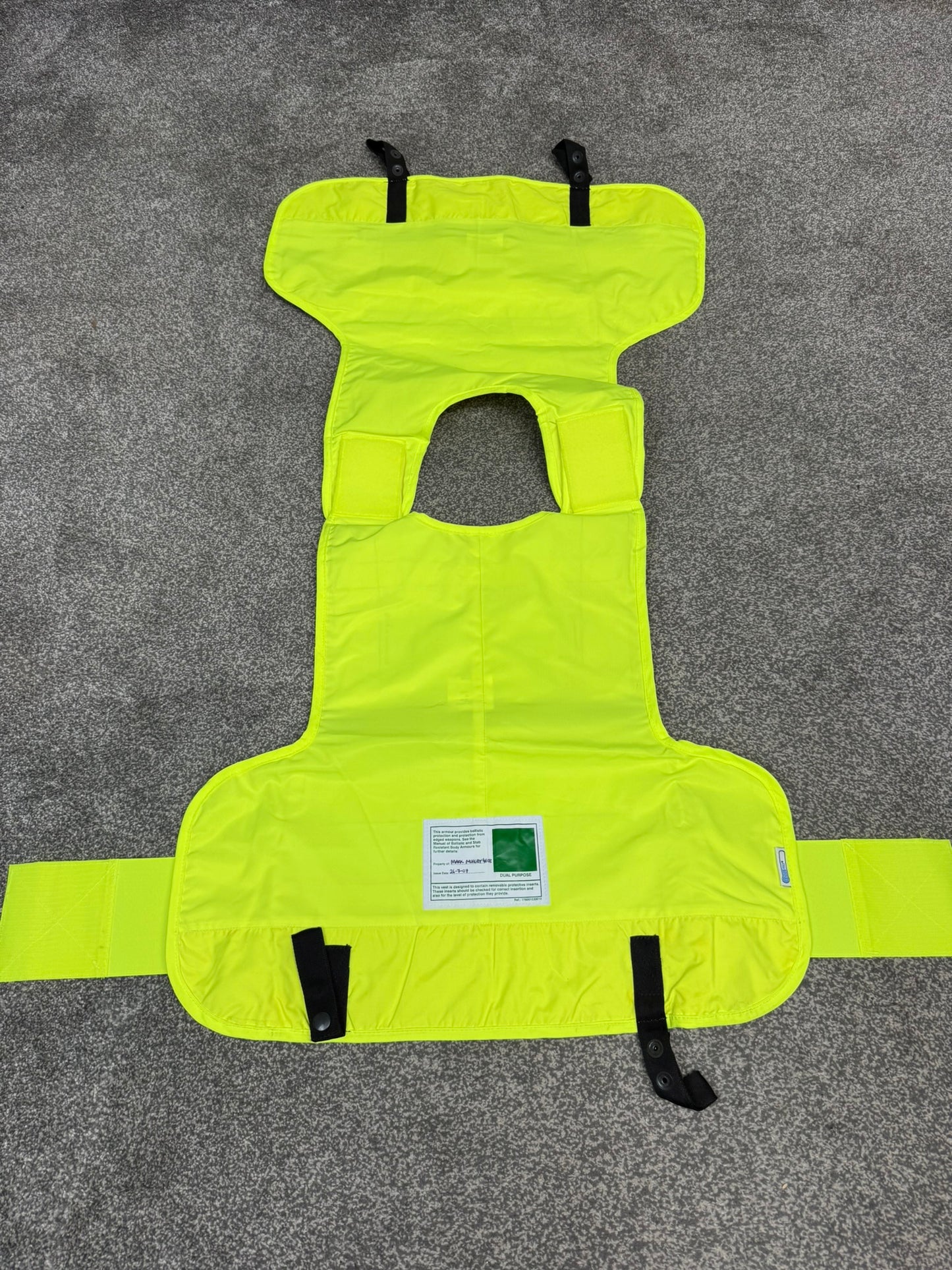 Mehler Ex Police Body Armour COVER Hi Vis Security Riding TV Film Uniform - LARGE