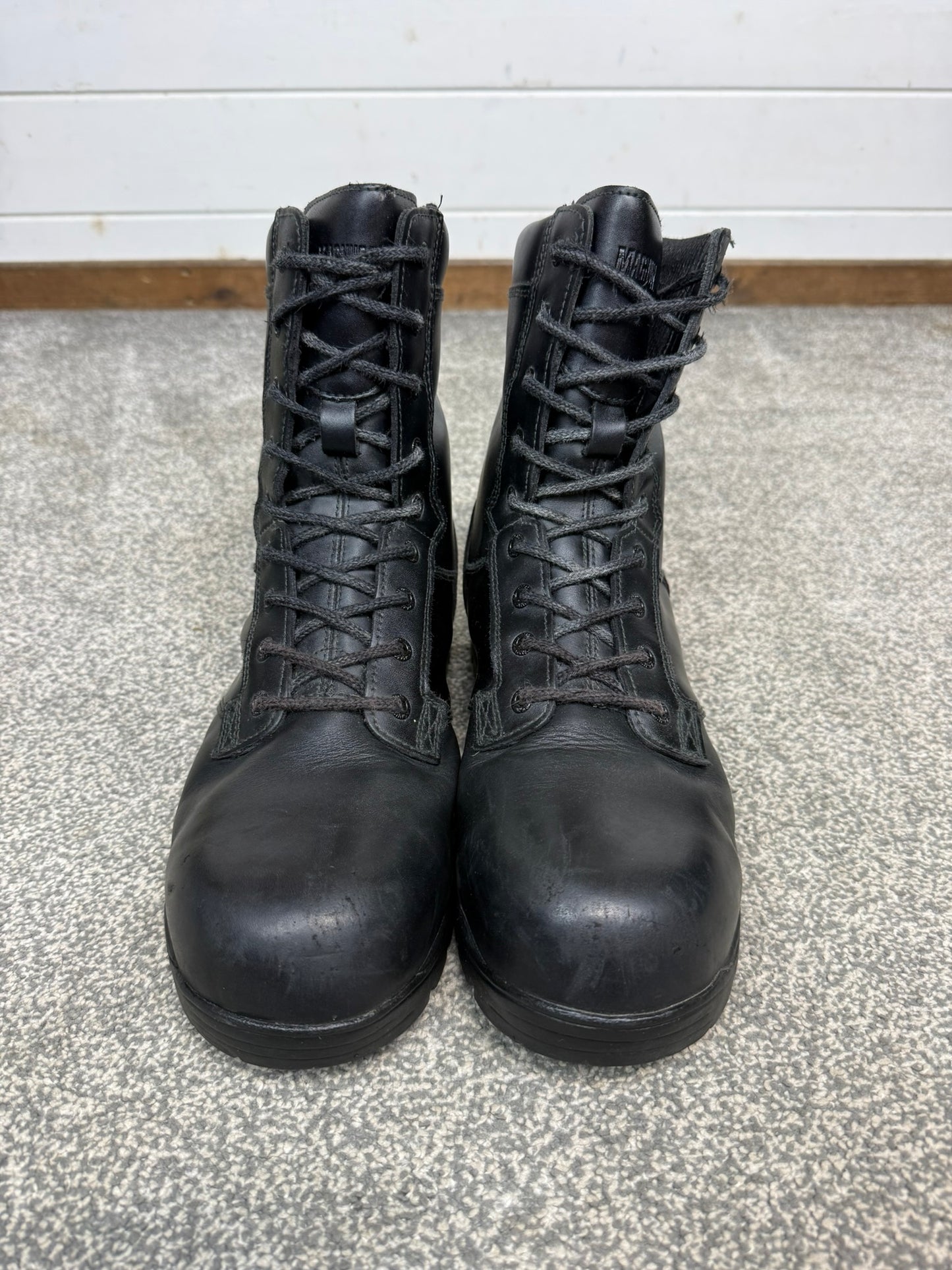 Magnum Elite Shield Met Black Leather Combat Boots UK 10 Ex Police Security Work