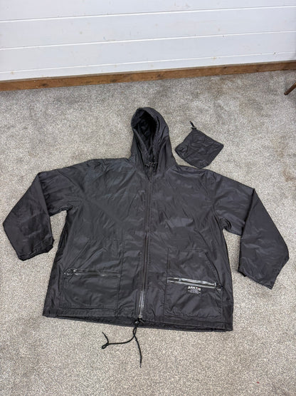 Arktis A310 V1 Black Rainshield Jacket Coat XXL Ripstop Waterproof Lightweight