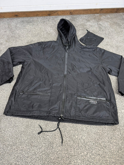 Arktis A310 V1 Black Rainshield Jacket Coat XXL Ripstop Waterproof Lightweight