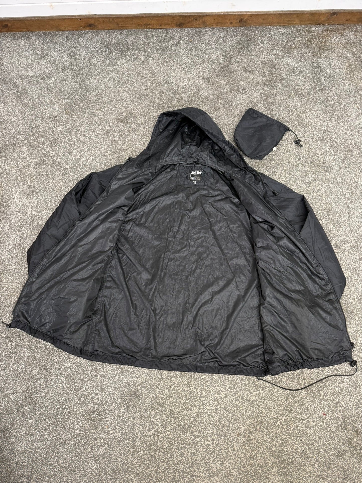 Arktis A310 V1 Black Rainshield Jacket Coat MED Ripstop Waterproof Lightweight