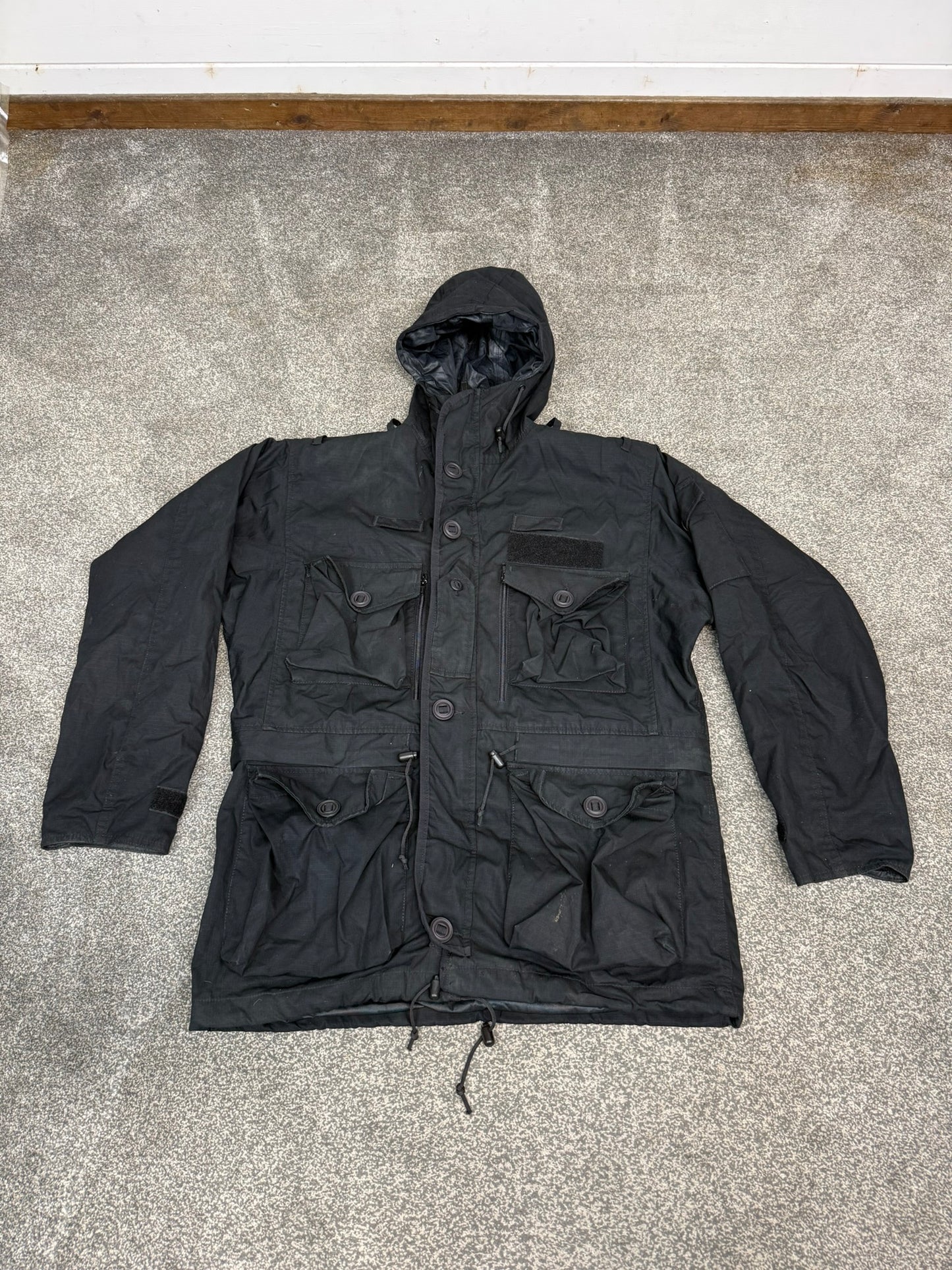 Ex Police Arktis Black B110 Combat Smock SAS Special Forces Field Jacket - X Large