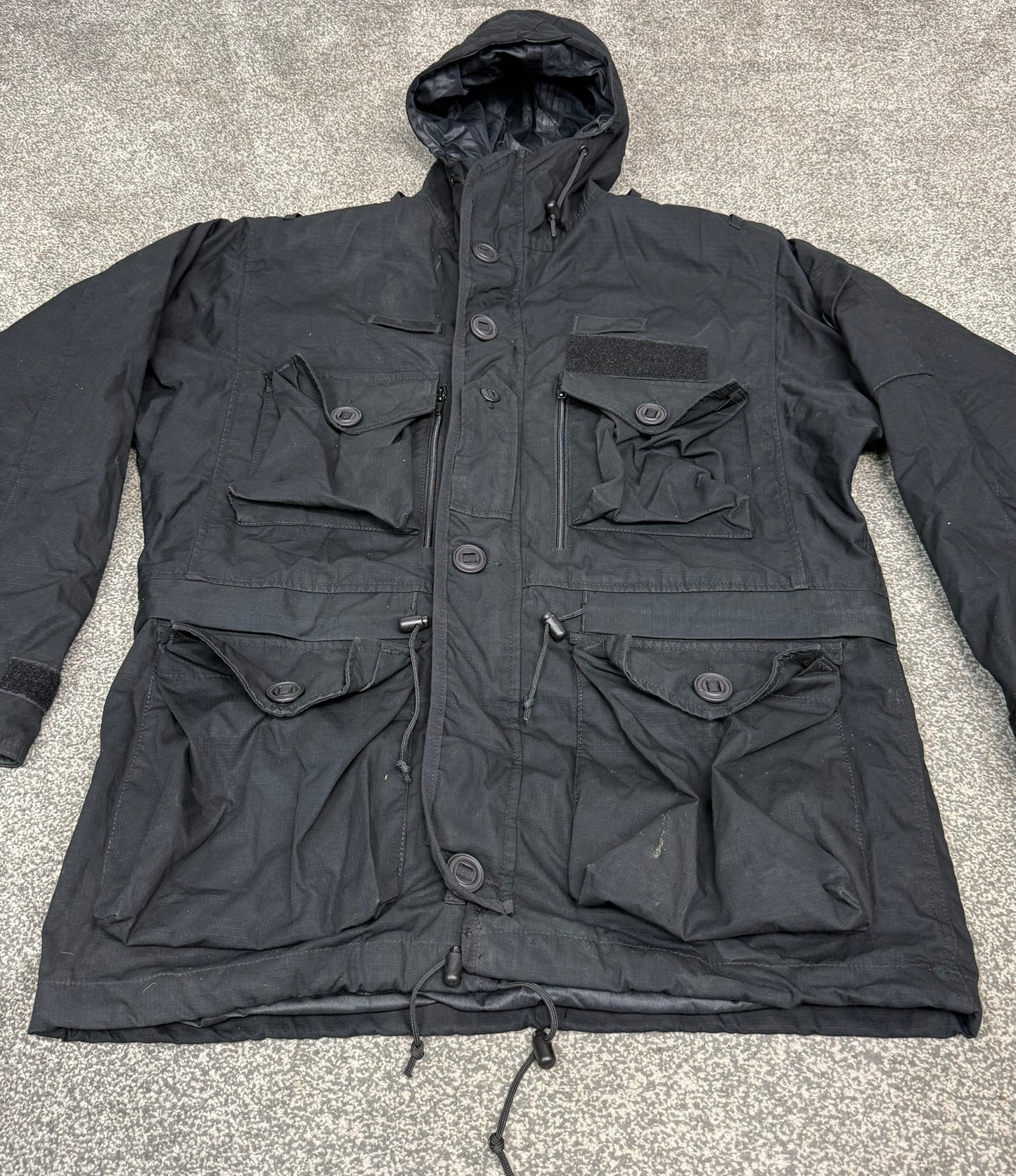 Ex Police Arktis Black B110 Combat Smock SAS Special Forces Field Jacket - X Large