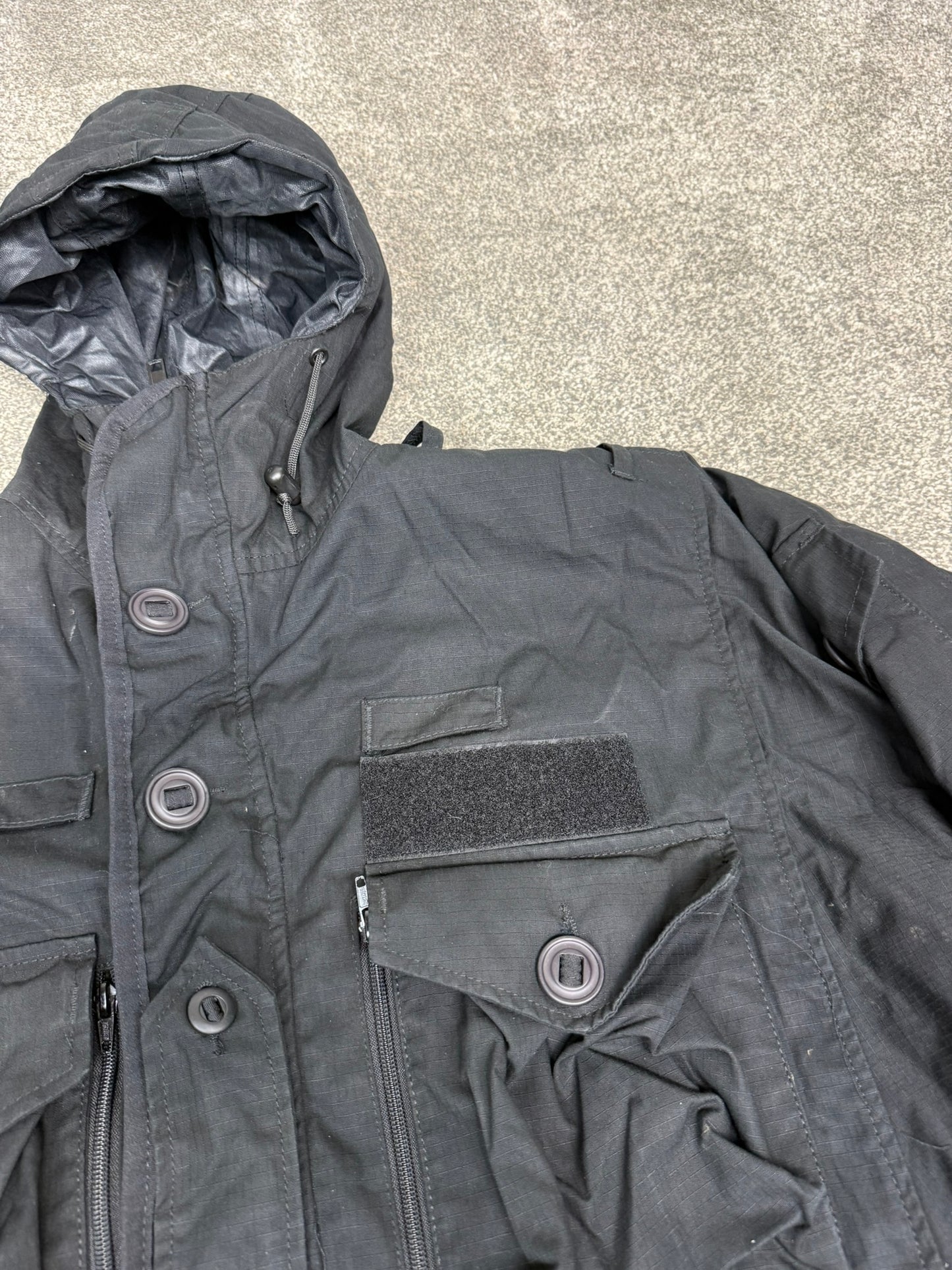 Ex Police Arktis Black B110 Combat Smock SAS Special Forces Field Jacket - X Large