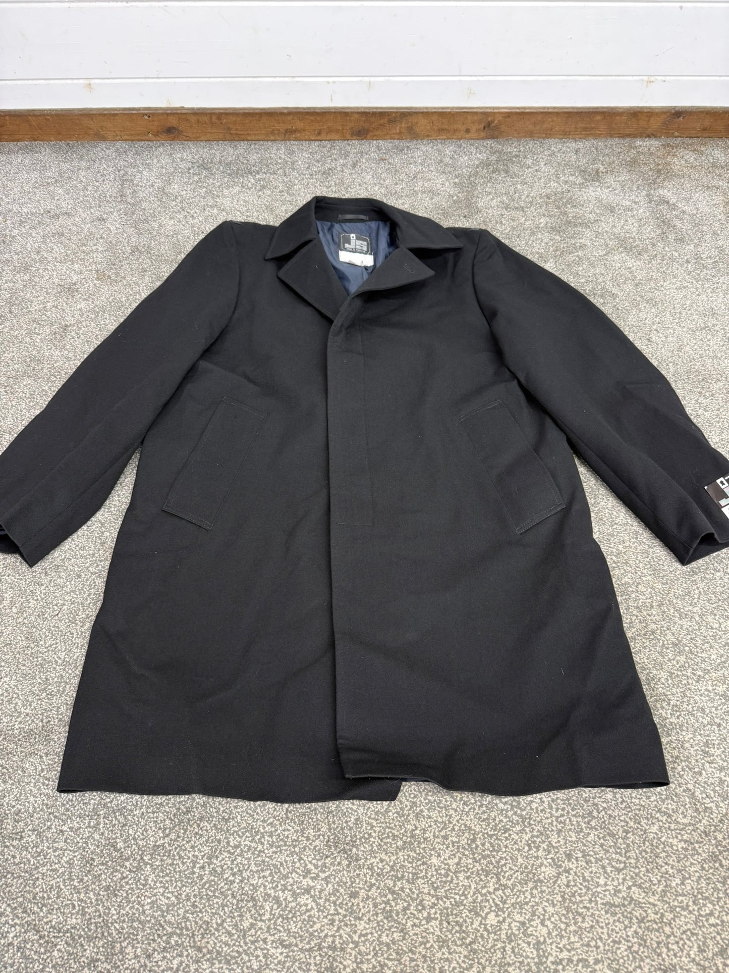 Unissued Ex Police J+S Rainwear Overcoat 39" Chest VGC Trench Coat Long Coat