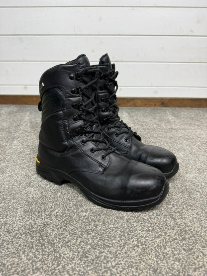 MLA Defender Typhoon Black Leather Boots UK 9 Public Order Security Ex Police