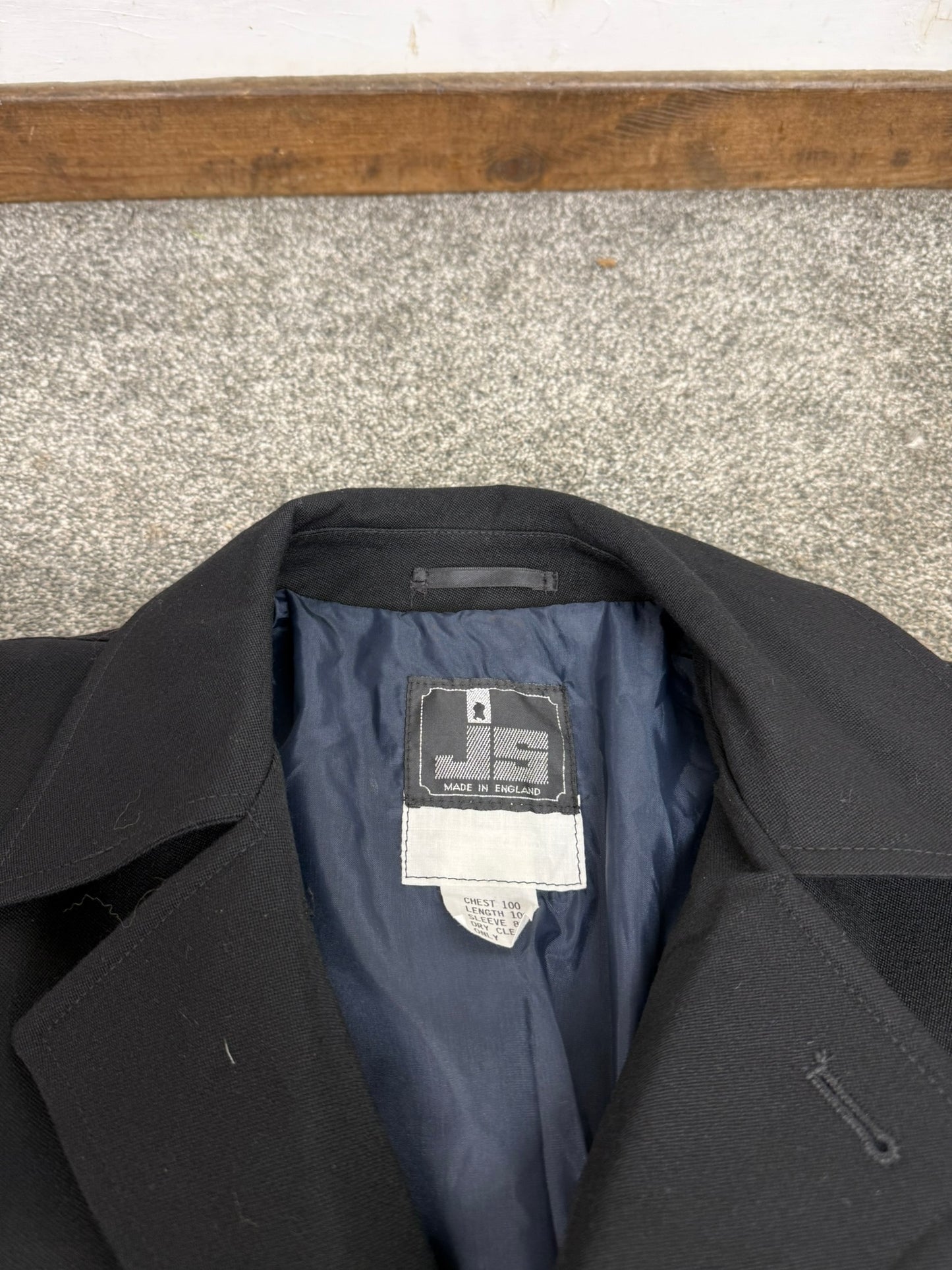 Unissued Ex Police J+S Rainwear Overcoat 39" Chest VGC Trench Coat Long Coat