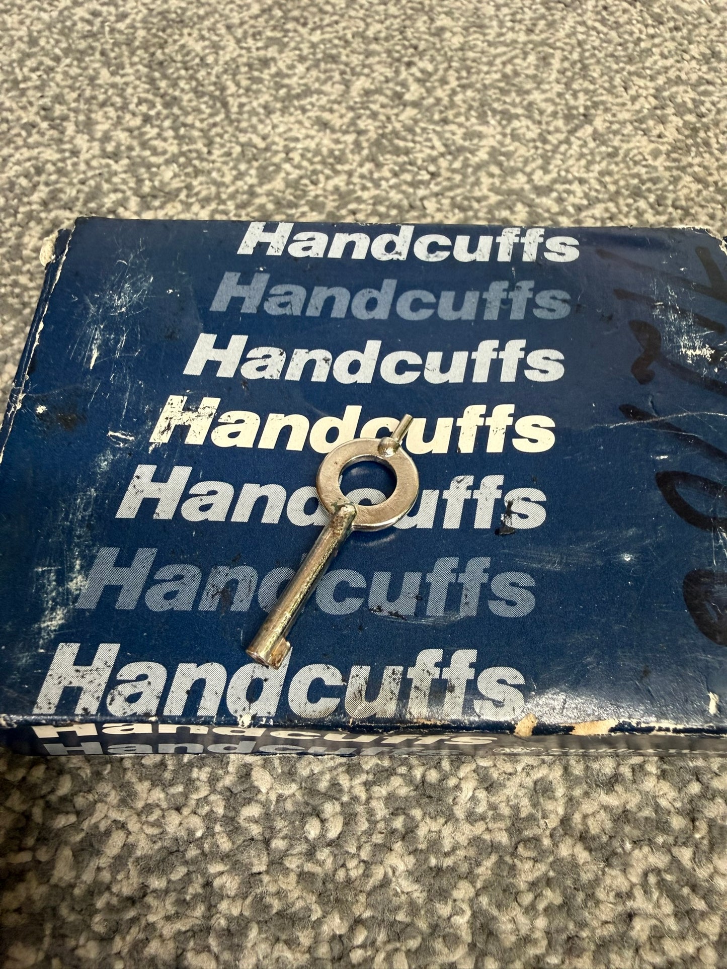 Vintage Smith & Wesson Model 100 Chain Handcuffs Ex Police Cuffs