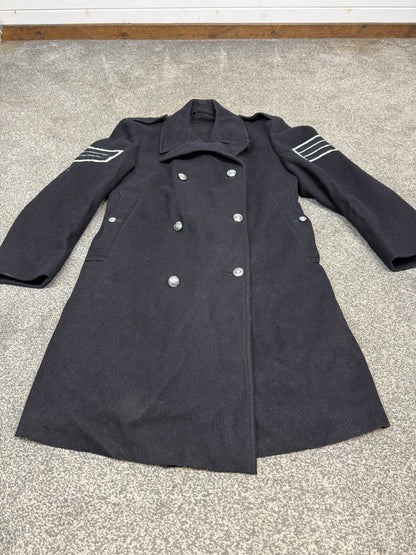 Vintage Essex Constabulary Heavy Wool Trench Coat Long Greatcoat MEDIUM Collector Display