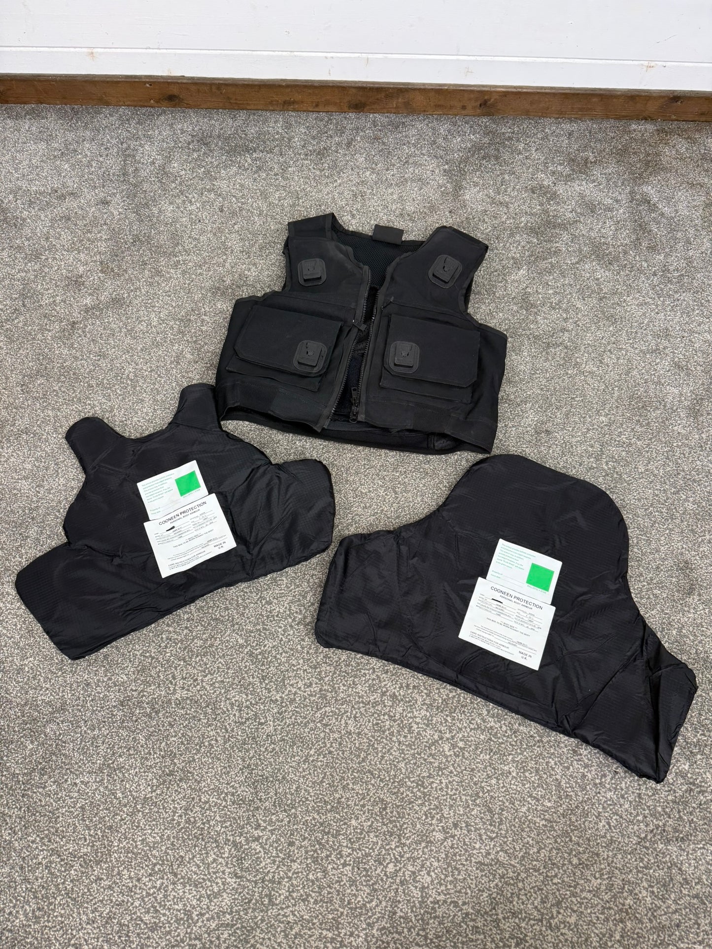 Ex Police Cooneen Body Armour Vest Anti Stab & Ballistic HG1A & KR1 SML Security