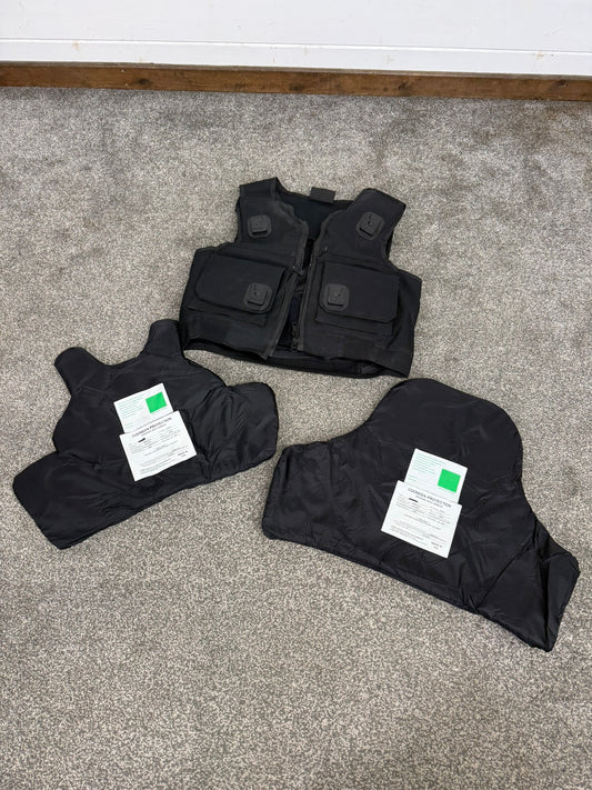 Ex Police Cooneen Body Armour Vest Anti Stab & Ballistic HG1A & KR1 SML Security