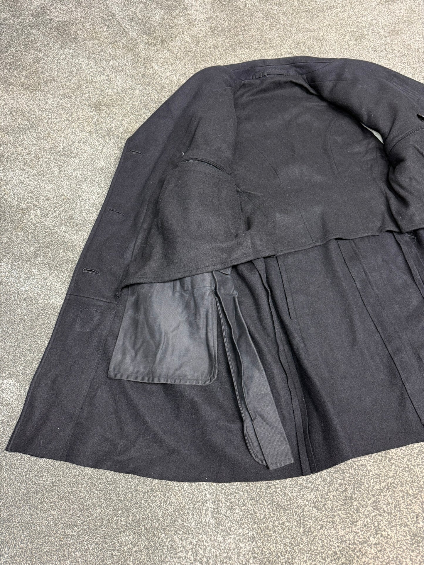 Vintage Essex Constabulary Heavy Wool Trench Coat Long Greatcoat MEDIUM Collector Display