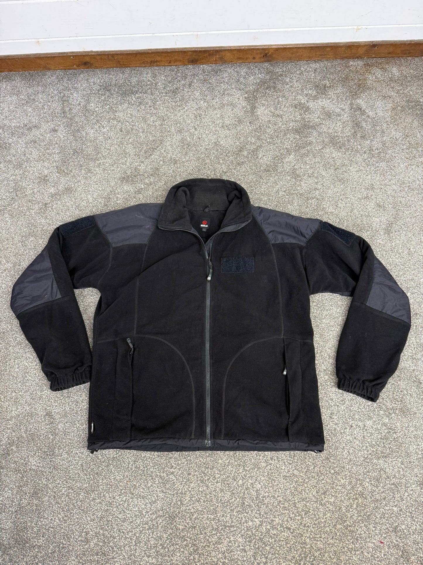 Keela Genesis Black Fleece Waterproof Windproof Jacket Ex Police Security