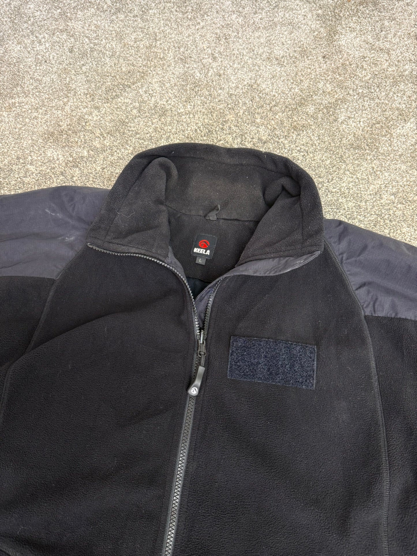 Keela Genesis Black Fleece Waterproof Windproof Jacket Ex Police Security