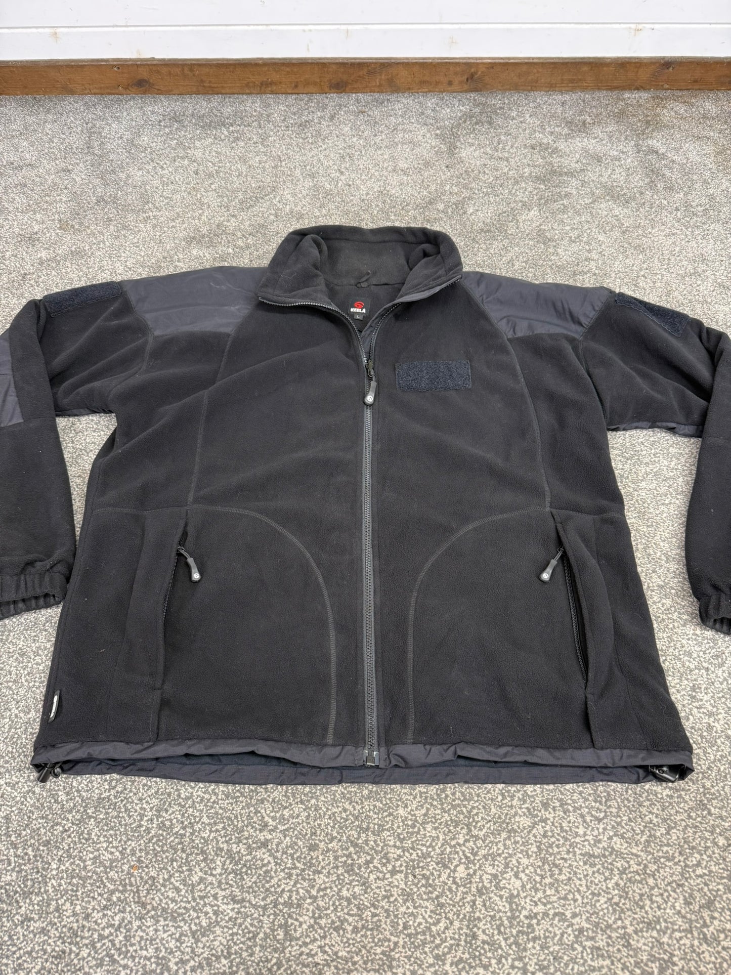 Keela Genesis Black Fleece Waterproof Windproof Jacket Ex Police Security