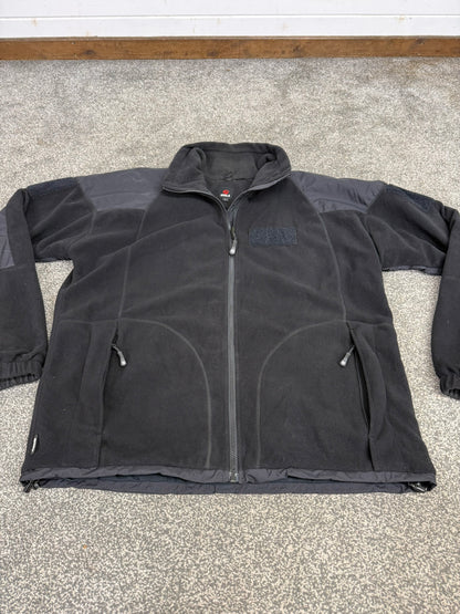 Keela Genesis Black Fleece Waterproof Windproof Jacket Ex Police Security