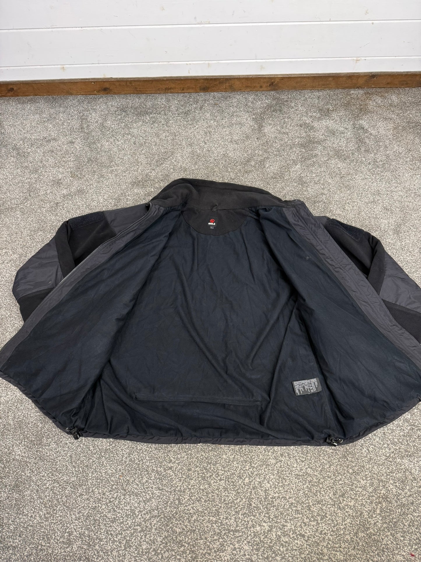 Keela Genesis Black Fleece Waterproof Windproof Jacket Ex Police Security
