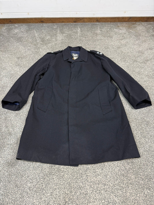 Ex Essex Police Vintage Samba Wool Overcoat 42" Trench Coat Long Coat
