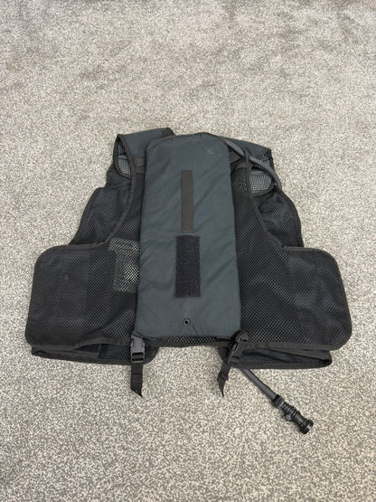 Ex Police Black Remploy Frontline CBRN Hydration Vest Camelbak Pouch Security
