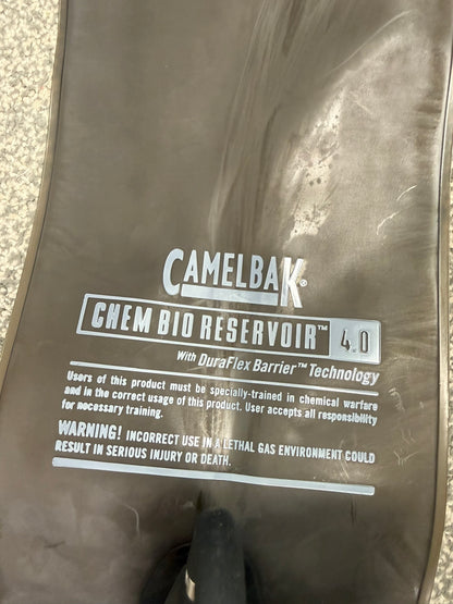 Ex Police Black Remploy Frontline CBRN Hydration Vest Camelbak Pouch Security