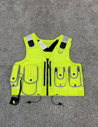 Ex Police Safariland Hi-Vis MOLLE Vest Tactical Security Vest MEDIUM - VGC