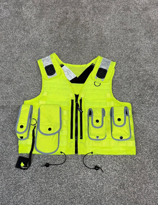 Ex Police Safariland Hi-Vis MOLLE Vest Tactical Security Vest MEDIUM - VGC