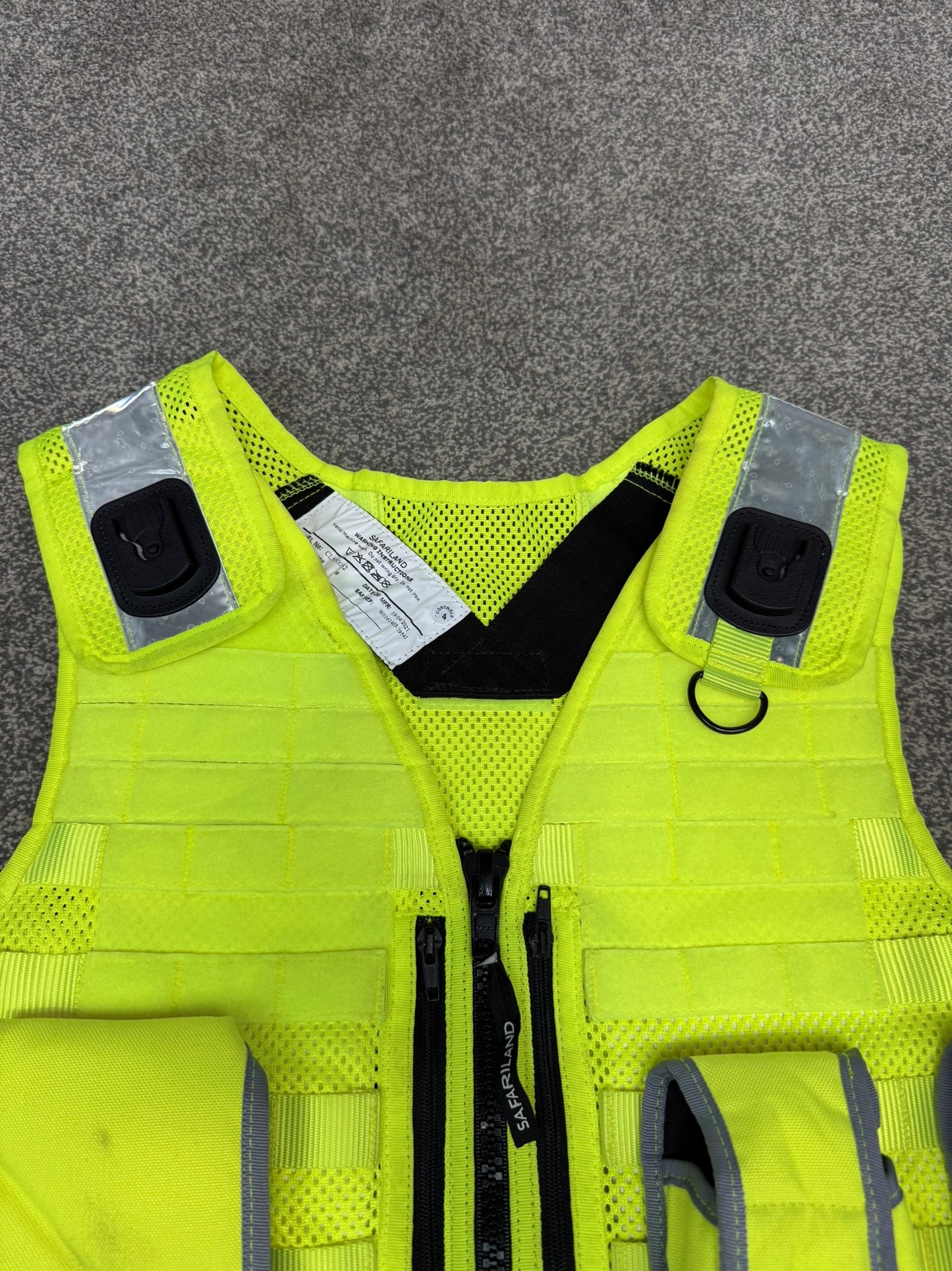 Ex Police Safariland Hi-Vis MOLLE Vest Tactical Security Vest MEDIUM - VGC
