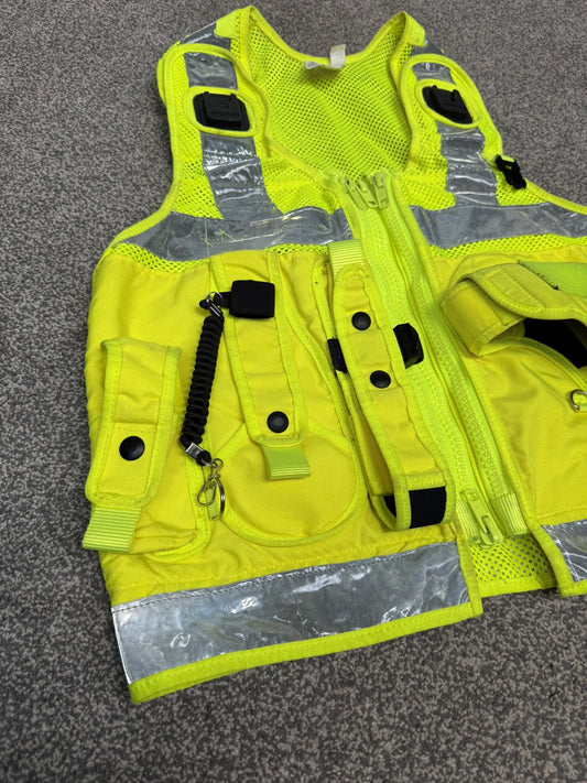 Ex Police PWL Hi-Vis Taser Utility Tactical Security Vest - X SMALL