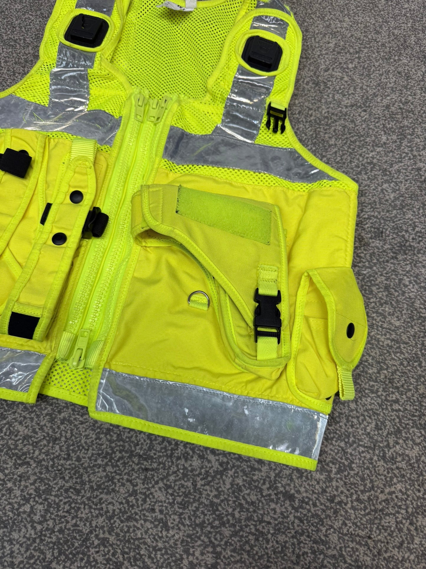 Ex Police PWL Hi-Vis Taser Utility Tactical Security Vest - X SMALL