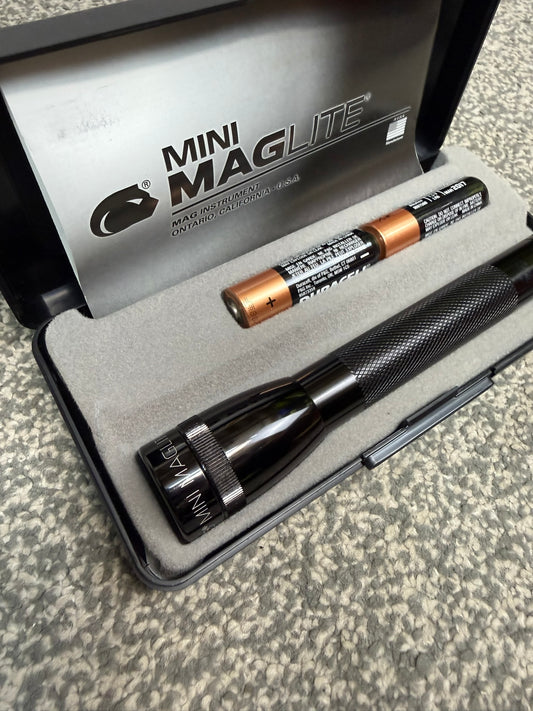 Ex Police Mini Maglite AA Torch Flashlight Boxed