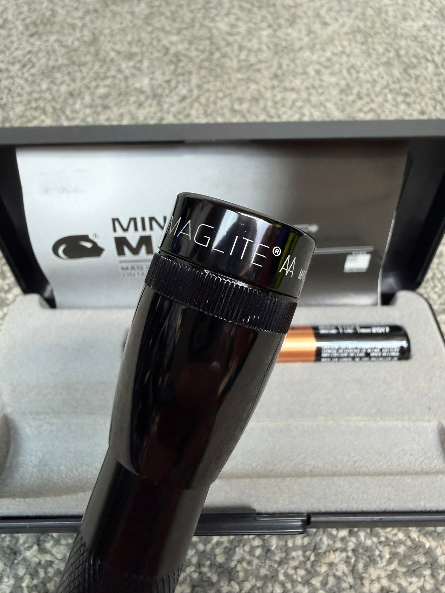 Ex Police Mini Maglite AA Torch Flashlight Boxed
