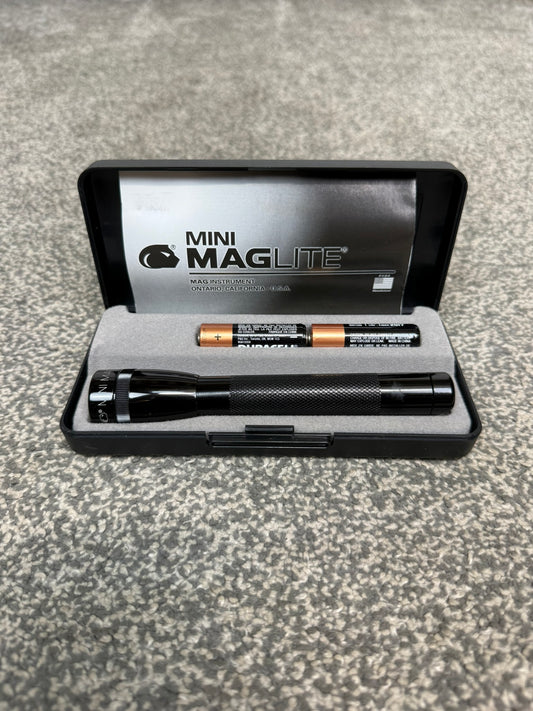 Ex Police Mini Maglite AA Torch Flashlight Boxed