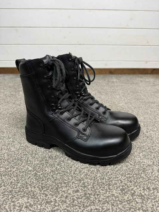 Ex Police Magnum Elite Shield Combat Boots VGC Black Leather UK 7 Security Work