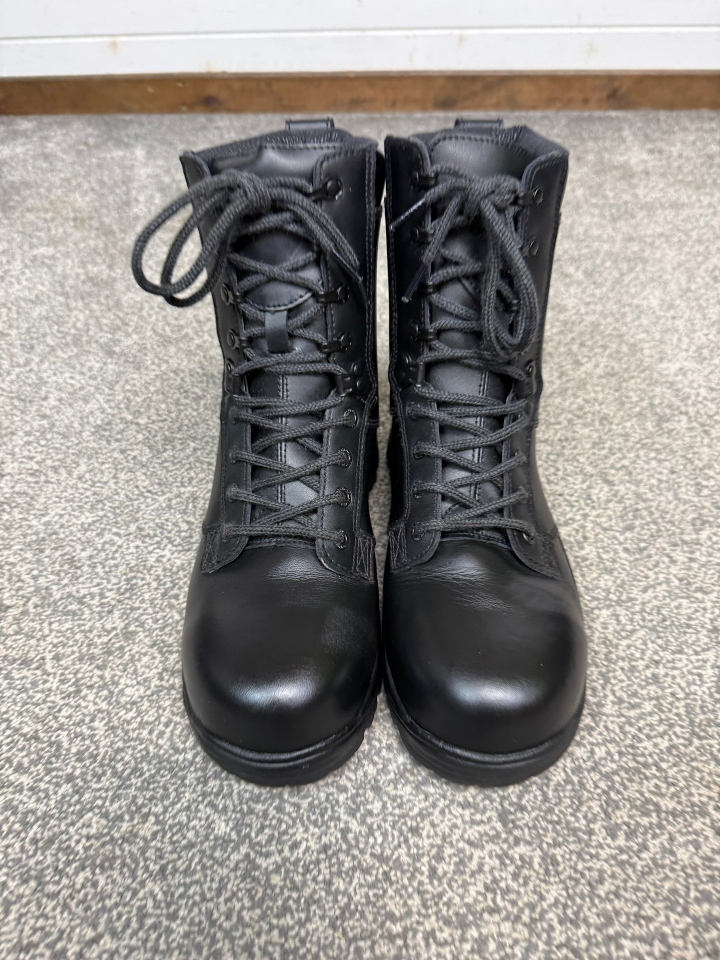 Ex Police Magnum Elite Shield Combat Boots VGC Black Leather UK 7 Security Work