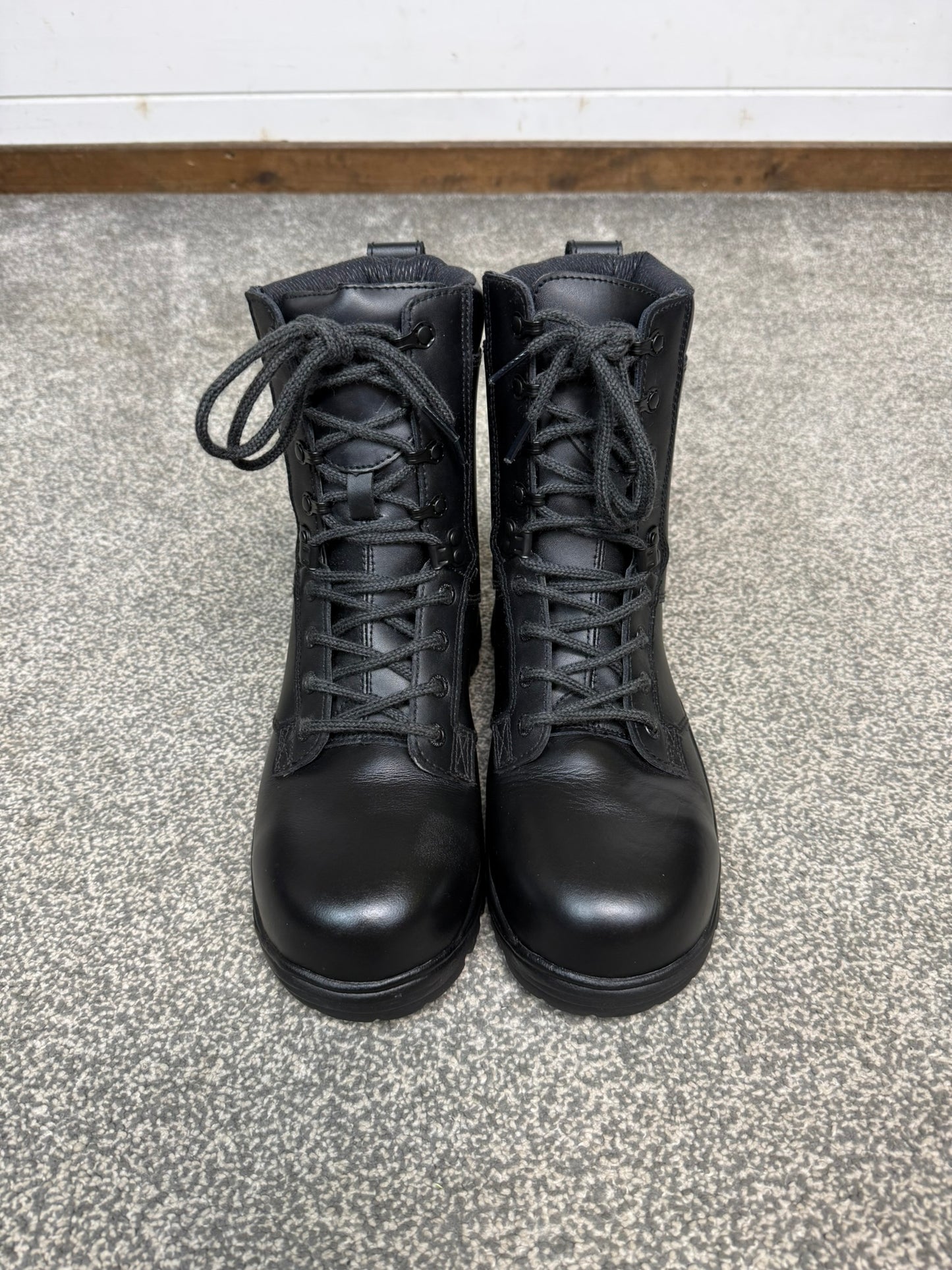 Ex Police Magnum Elite Shield Combat Boots VGC Black Leather UK 7 Security Work