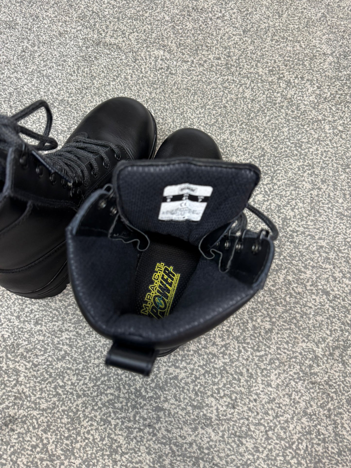 Ex Police Magnum Elite Shield Combat Boots VGC Black Leather UK 7 Security Work