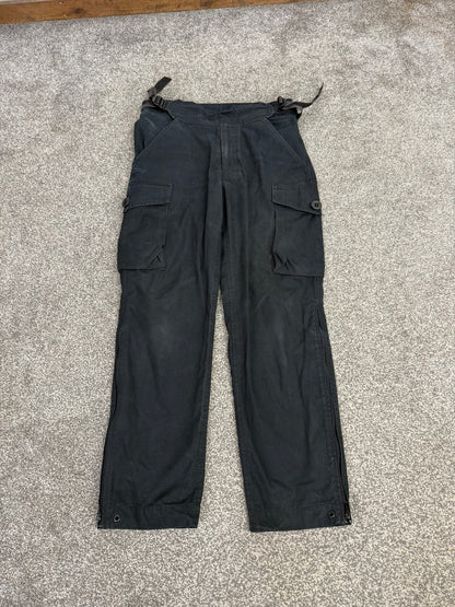 Ex Police Arktis Black Combat Cargo Trousers 32" Ripstop Dog Handler