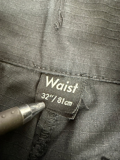 Ex Police Arktis Black Combat Cargo Trousers 32" Ripstop Dog Handler
