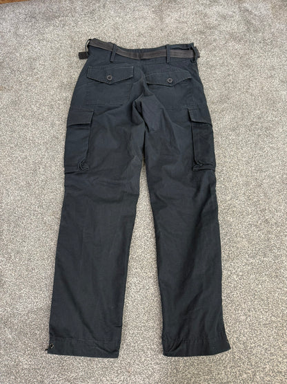 Ex Police Arktis Black Combat Cargo Trousers 32" Ripstop Dog Handler