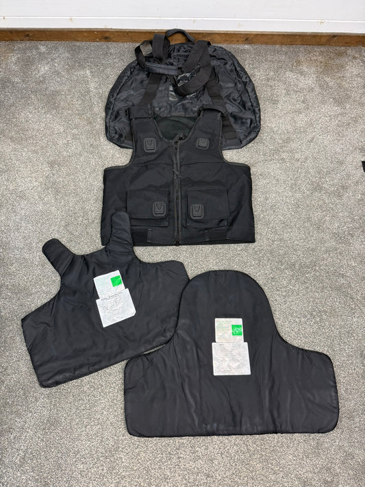 Ex Police Cooneen Body Armour Vest & Bag X LRG Anti Stab & Ballistic HG1A & KR1