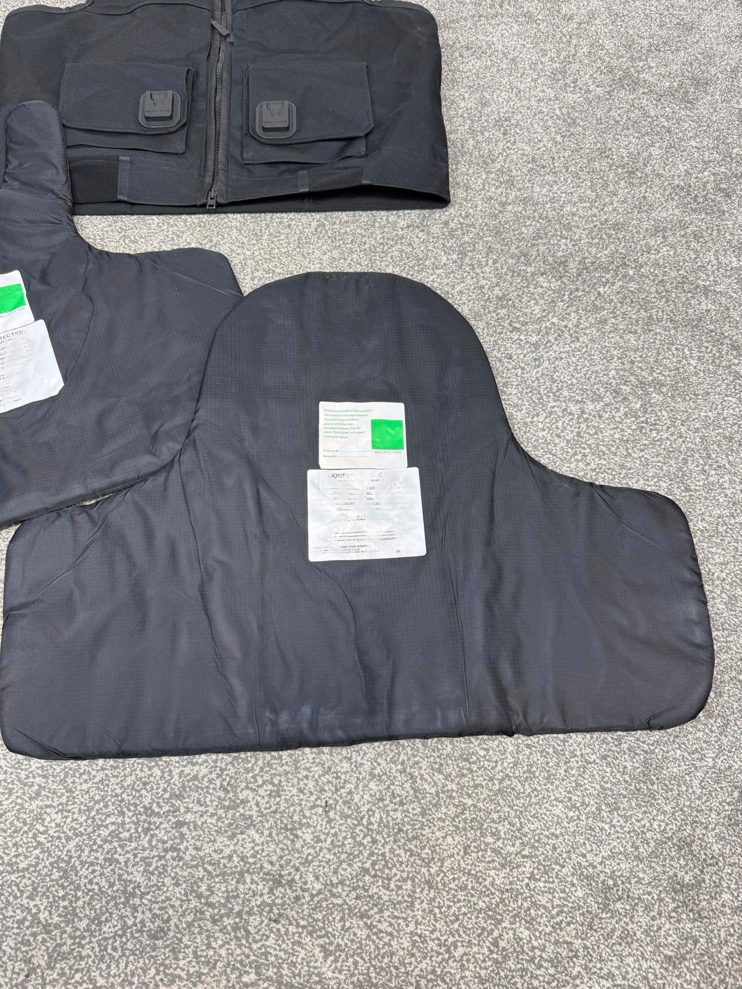 Ex Police Cooneen Body Armour Vest & Bag X LRG Anti Stab & Ballistic HG1A & KR1