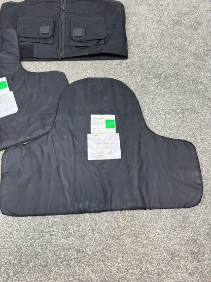 Ex Police Cooneen Body Armour Vest & Bag X LRG Anti Stab & Ballistic HG1A & KR1