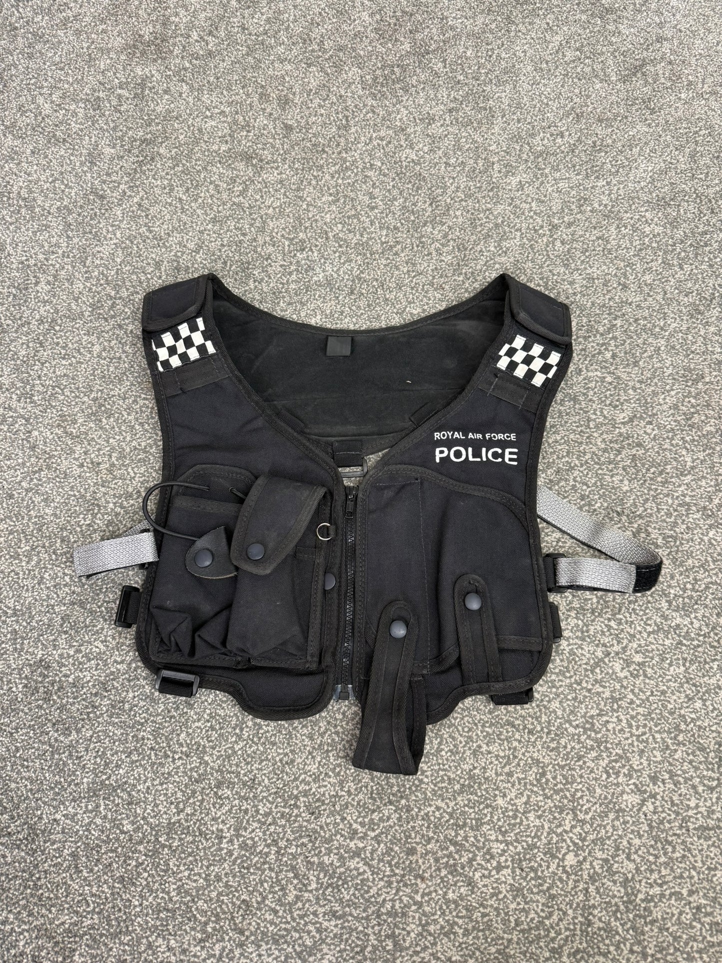 Royal Air Force RAF Police Equipment Tac Vest Film TV Uniform Display