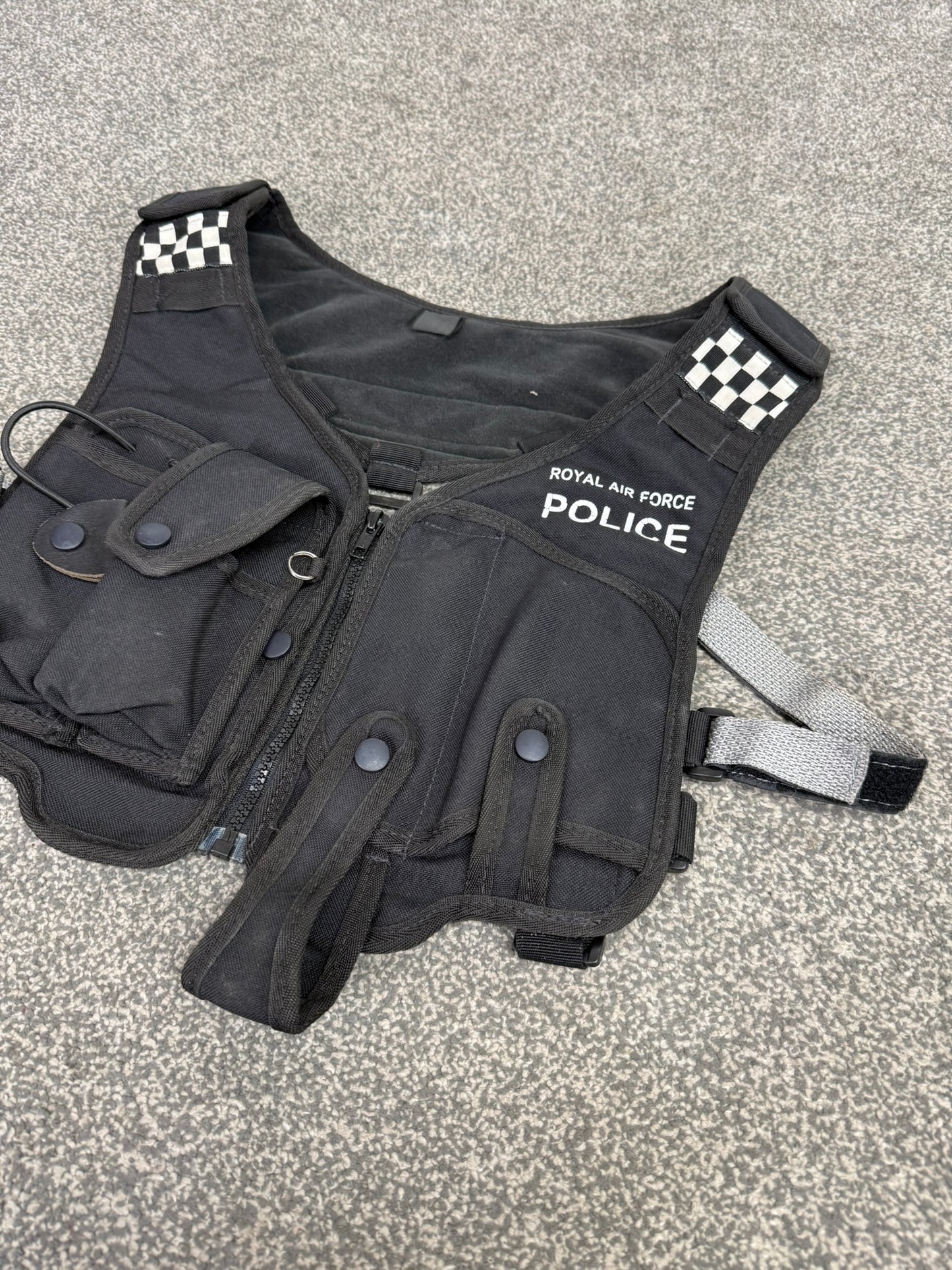 Royal Air Force RAF Police Equipment Tac Vest Film TV Uniform Display
